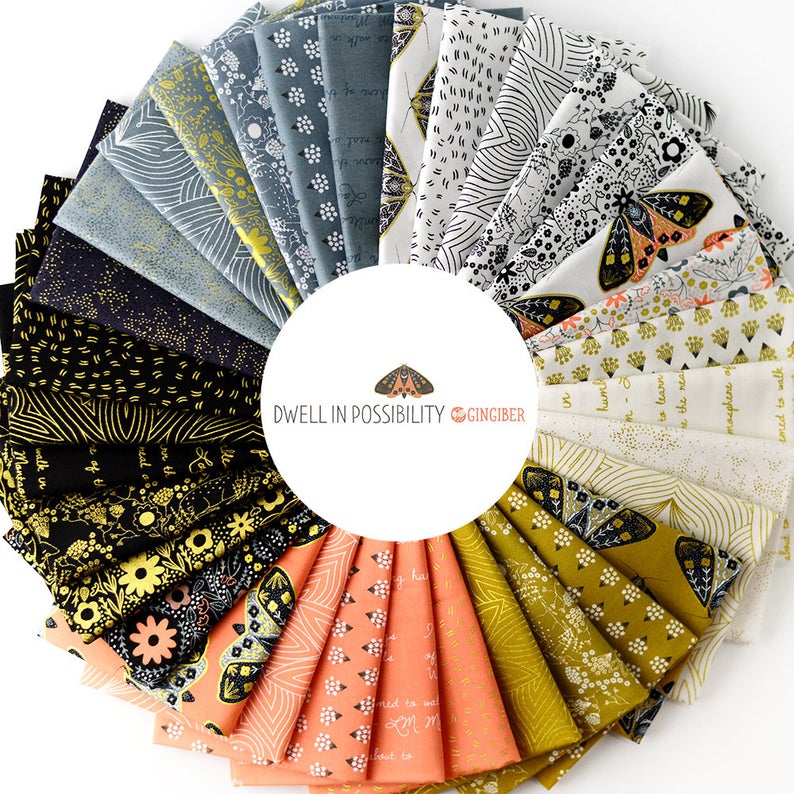 Dwell in Possibility Fat Quarter Bundle by Gingiber for Moda